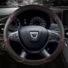 Pokrowiec na kierownicę ze skóry PU do samochodu Dacia Sandero Stepway Crossover do akcesoriów samochodowych Renault Sandero