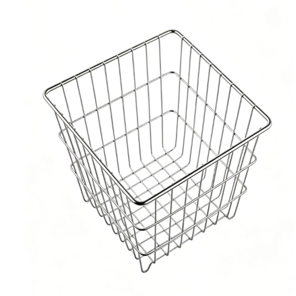 Wire Basket Multifunctional 304 Stainless Steel Wire Food Storage Organizer for Fruits Vegetables Snacks Seasonings M