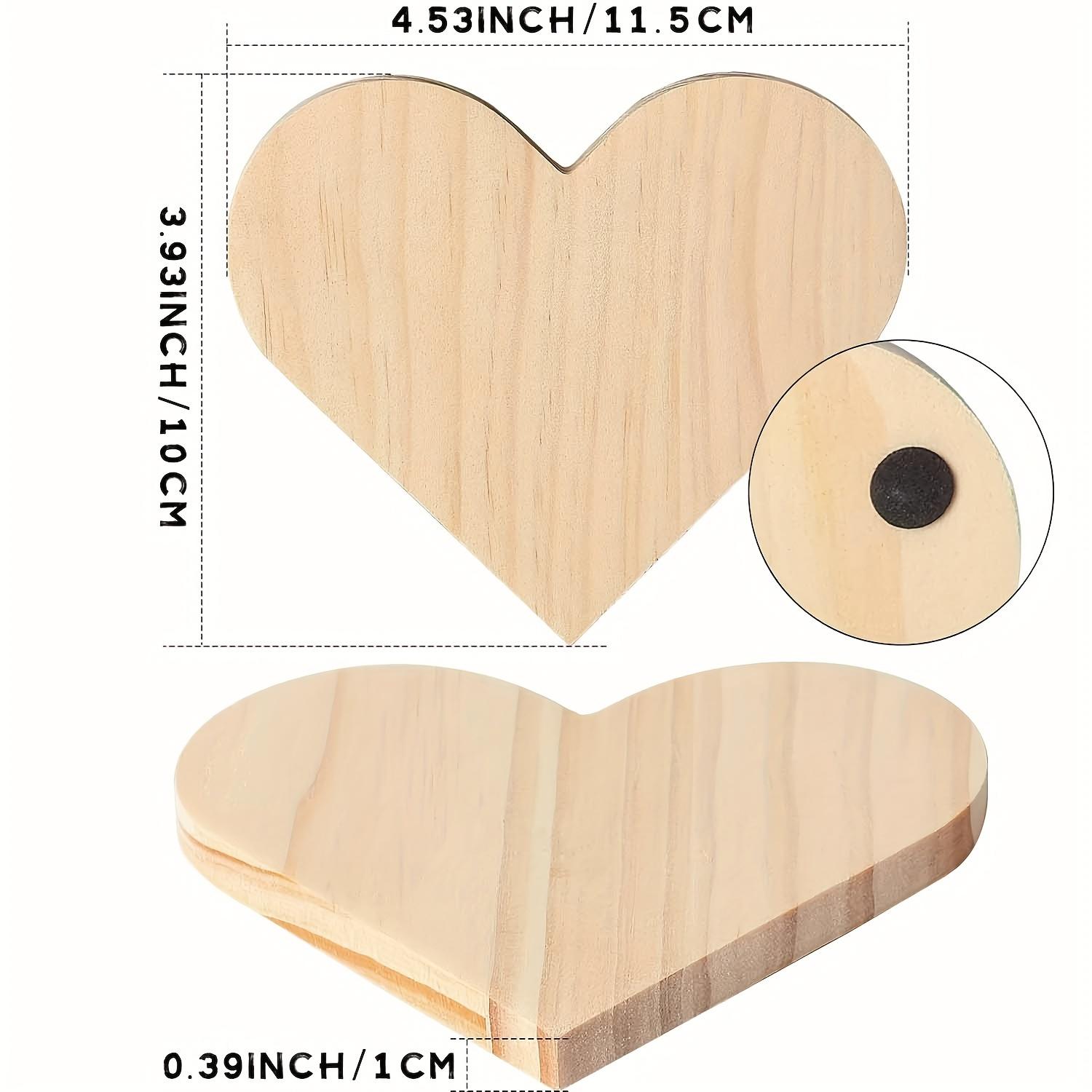 

12 шт. неокрашенных деревянных подставок, 4-дюймовые пустые деревянные подставки в форме сердца, подставки для поделок, для самостоятельного изготовления архитектурных моделей, рисования, покраски дерева