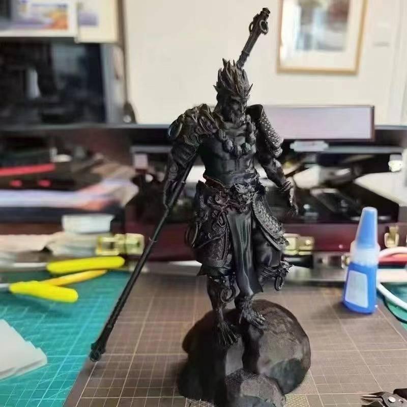 3d Manufacturer Direct Wholesale Black Myth Wukong Statue Chinese Son Goku Keychain Model