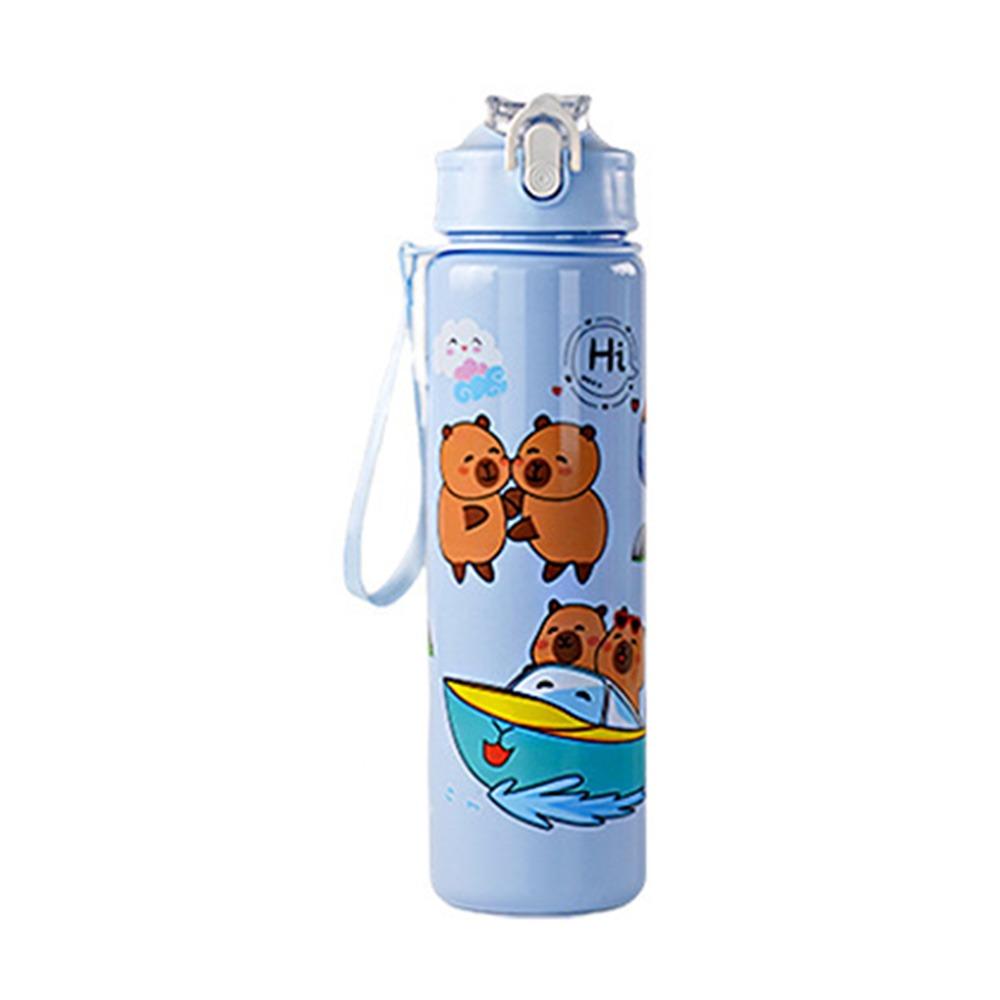 750ml Cartoon Plastic Cup Cute Capybara Drinking Bottle Drinkware Capybara Water Bottles  Summer