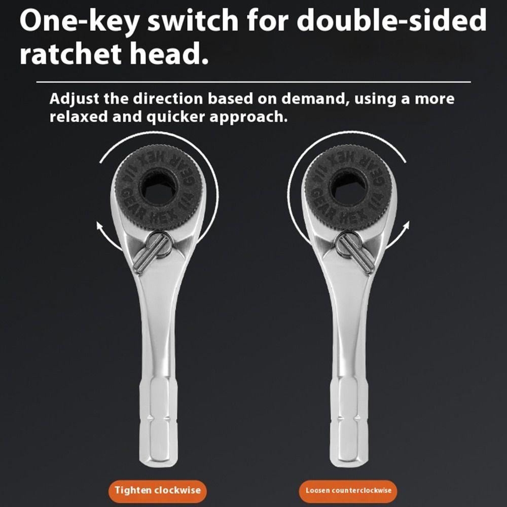 6.35mm Mini Ratchet Wrench Precision Hexagonal Ratchet Wrench Torque Wrench  Hand Repair Tools