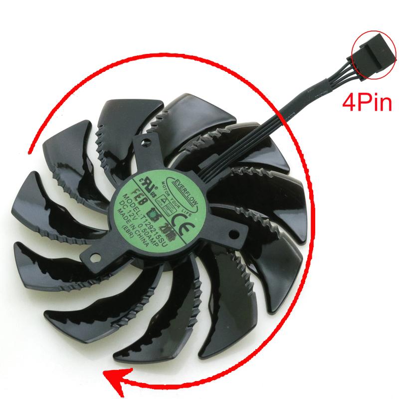 T129215SU 12V 0.50A 86mm VGA Fan For Gigabyte RTX 2060 GTX1650 1660 1660ti WINDFORCE Graphics Card Cooling Fan