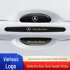 Black Reflective Rhombus Car Door Handle Protector: Anti-collision, Anti-scratch, Wear-resistant Sticker