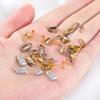 50pcs Stainless Steel Buckle Clasp Connectors for Pendants Charm Clip Pinch Bail Clasp Necklace DIY Jewelry Making Accessories