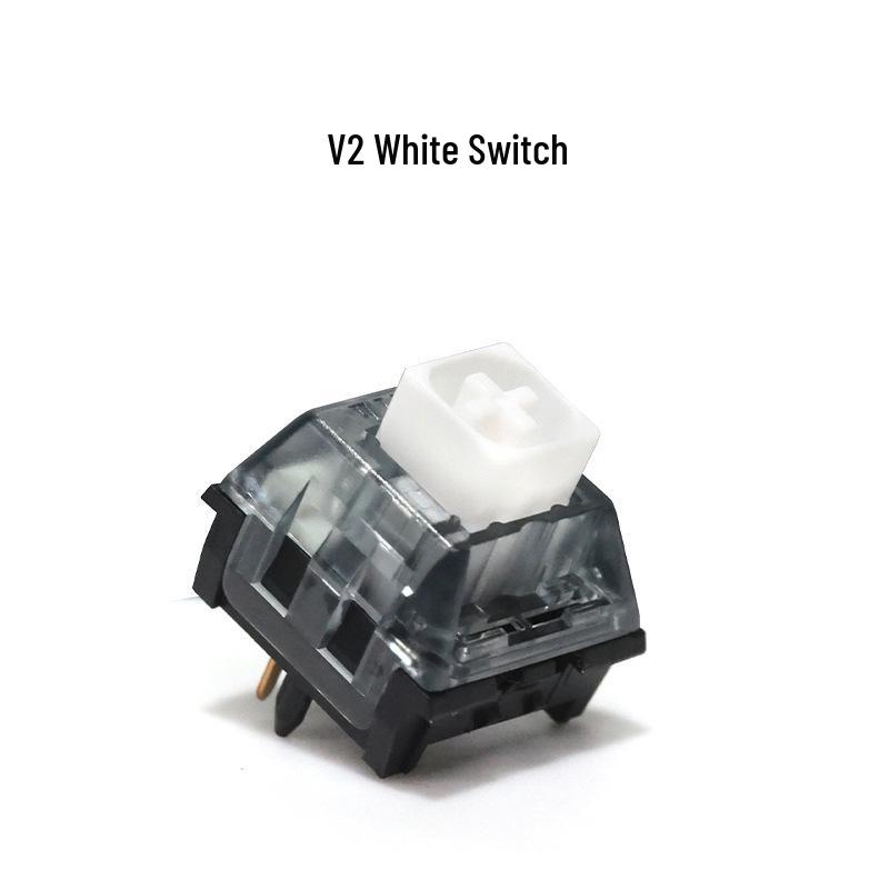 

В наличии Переключатели Kailh BOX V2 White Switch Red Tea для кастомной механической клавиатуры, DIY, с возможностью горячей замены, пылезащищенные, линейные