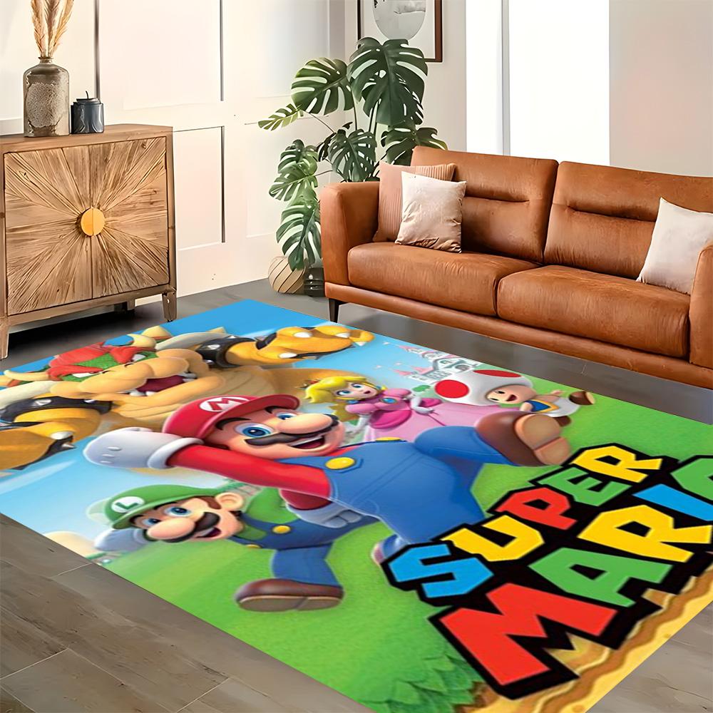 Super Mario Adventure for Living Room Rug, Bedroom, Study Room, Hallway Decoration, Perfect for Home Decoration or Holiday Gifts