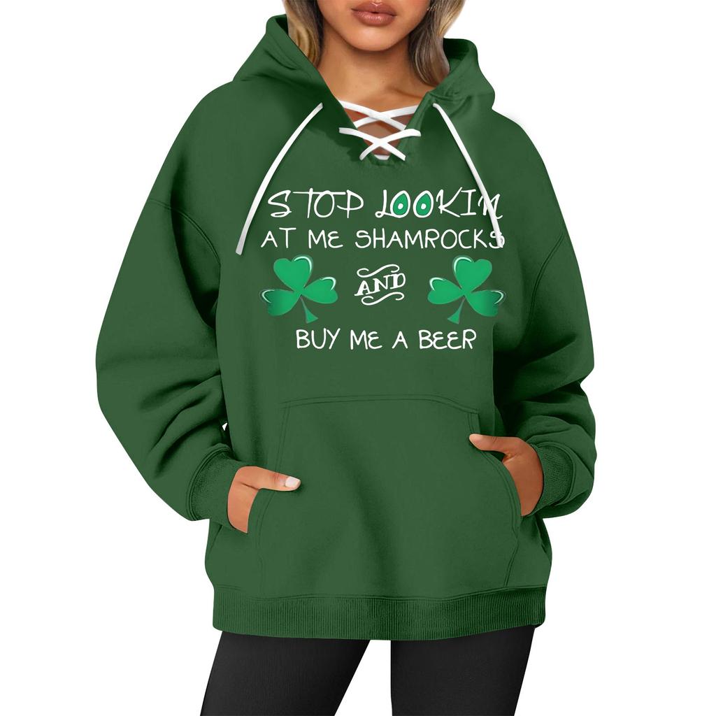 Dame Casual Mote Print Langermet Rund Hals Pullover Topp Bluse