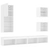 5-Piece LED TV Furniture Set, White