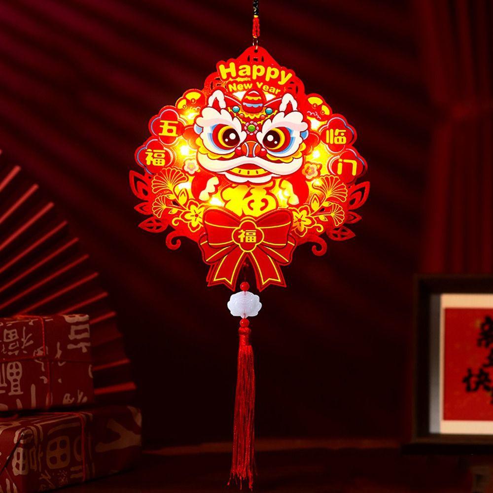 Blessing Year of The Horse Lantern DIY Cartoon Chinese Character Sticker  Home Party Decor