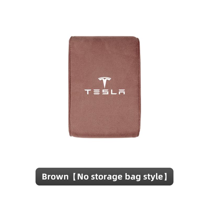 RUNTB1 Car Armrest Pad Memory Foam Arm Rest Cushion Accessories For Tesla Model 3 Model S Model X Model Y Cybertruck Roadster SpaceX