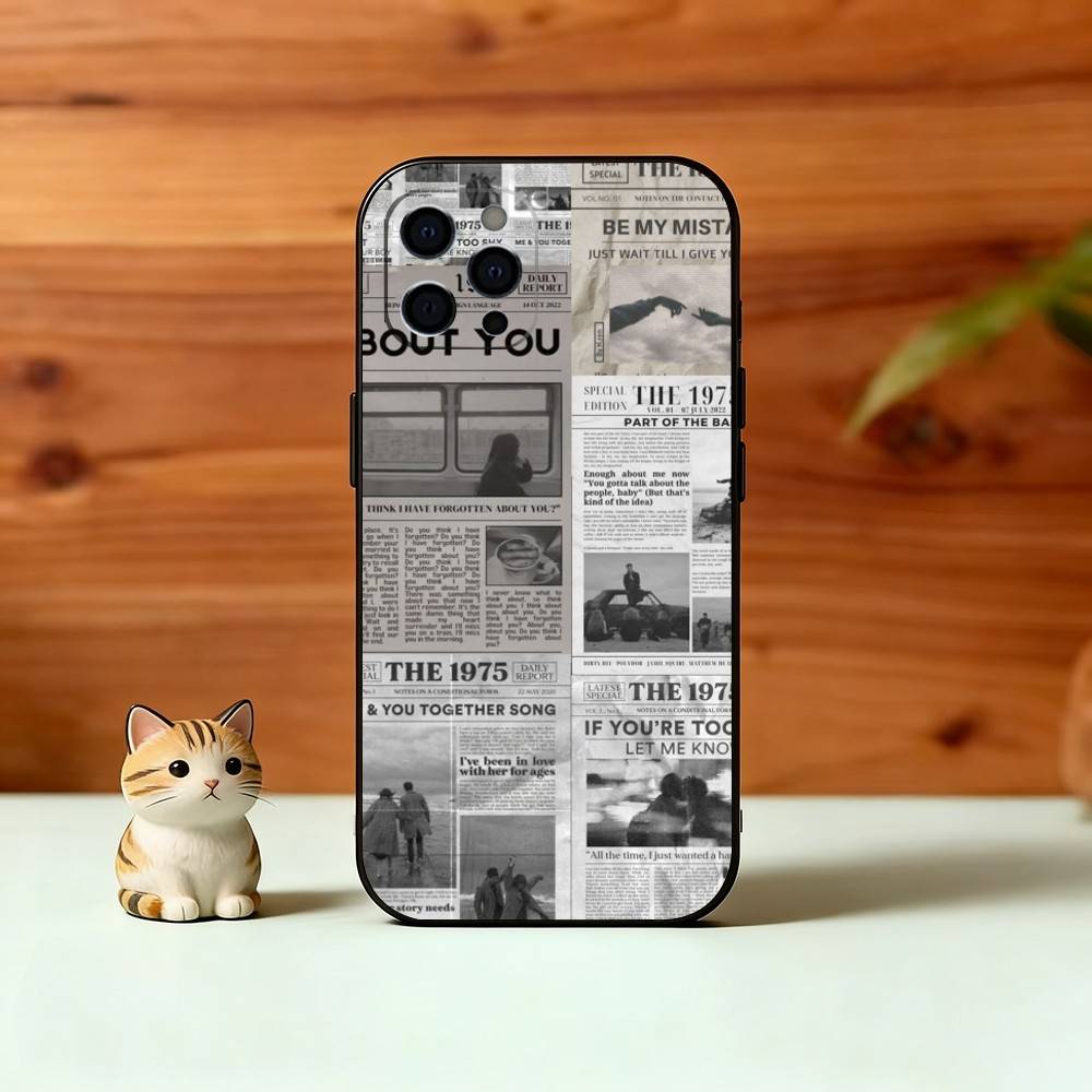 

Vintage Newspaper Print Phone Case Silicone Soft For IPhone 17 16 15 14 13 12 11 X XR Plus Pro Max Plus iPhone16pro