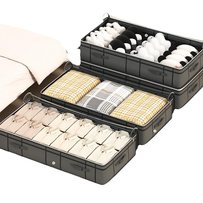 Homefish 1Pc Large Capacity And Super Load-Bearing Black Composite Material Storage Bag, Dustproof And Moisture-Proof