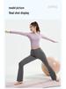 2025 Women's Breathable Running Set with Long Sleeve, Cutout Back, Drawstring, and Chest Pads