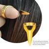 20PCS Metal Hair Sectioning Ring Hair Parting and Selecting Tool Nails Metal Ring for Sectioning Braiding Hair