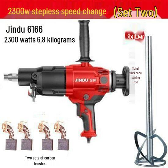 

Jindu 6166 Електричний алмазний дриль і змішувач для цементу та шпаклівки