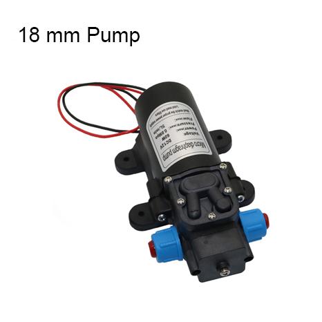 12V  5L  Electric Automatic Switch Water Pump  Black Miniature High-Pressure Diaphragm Cooling Pump Double Thread Spray Washer