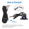 Wireless WiFi Car Rear View Camera Night Vision HD Reversing Camera IP67 Waterproof Reverse Cam 175 Degree for Android IOS