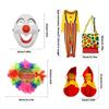Clown Costume Accessories Set Clown Costume Set Clown Clothes Clown Bag for Halloween Cosplay Party Carnivals