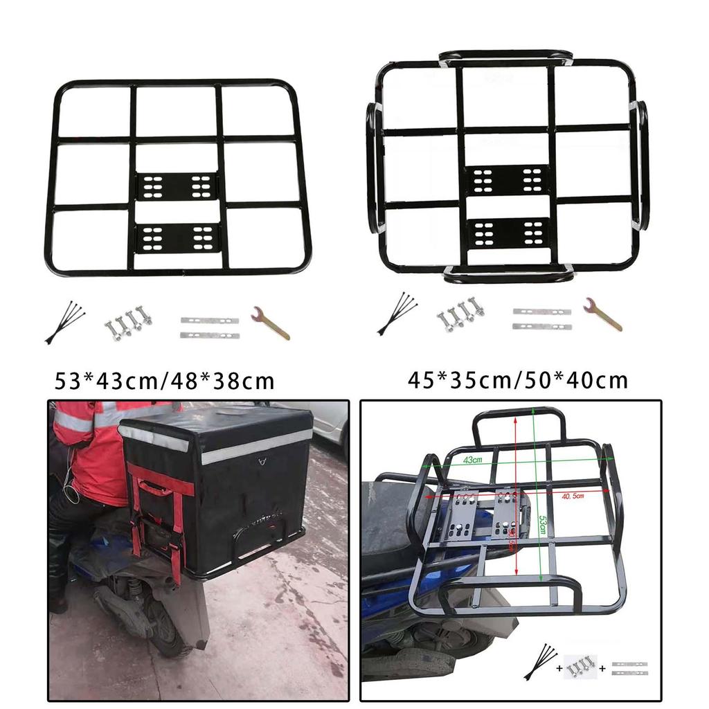Portbagaj Compus dintr-un Suport Plat, Montare Spate, Geantă Laterală Rezistentă, Cargo Detașabil