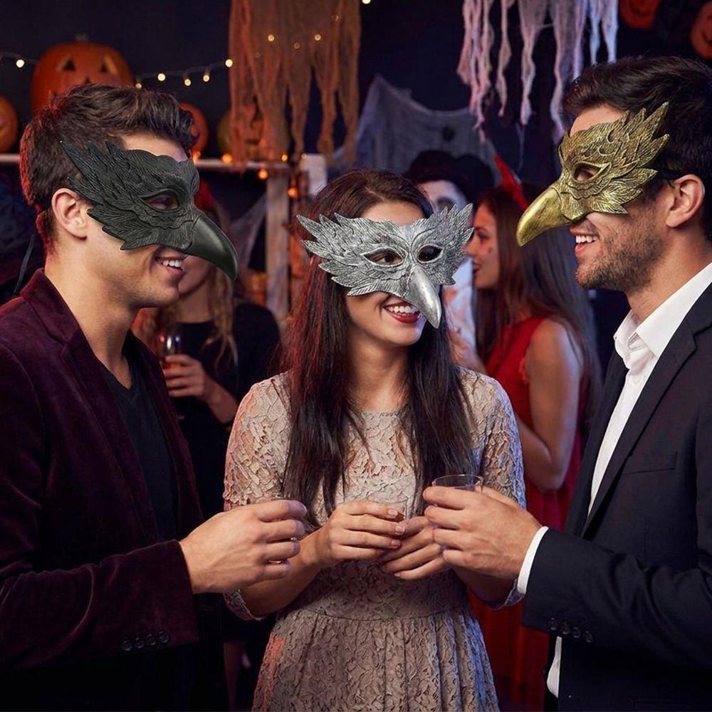 Realistic Eagle Half Face Mask 3D Design Animal Mask Creative Halloween Eagle Mask  Women Men