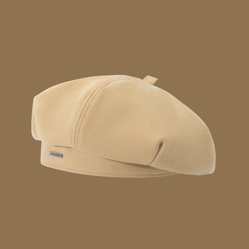 Beret Women Autumn And Winter Japanese Style Large Head Circumference Ins Network Celebrity Face Small Octagonal Painter Hat