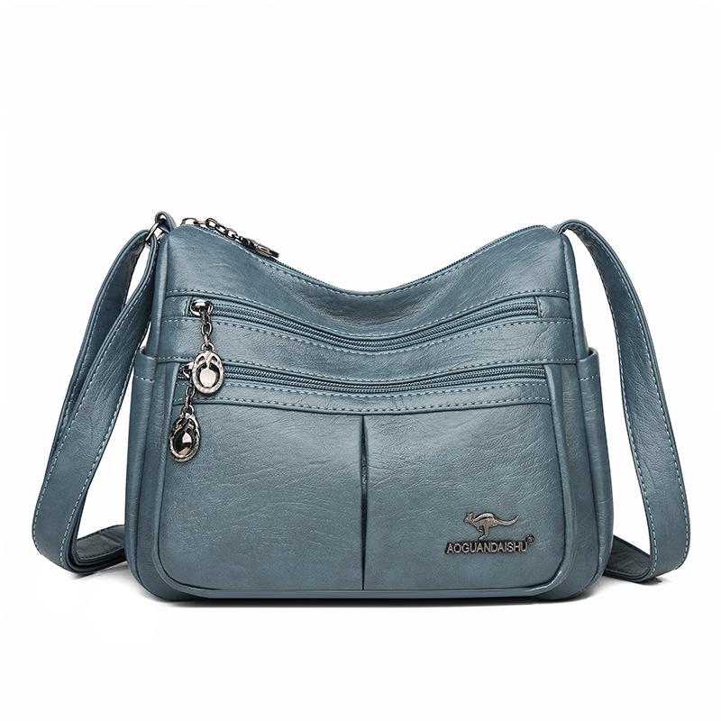 Women's 2025 Versatile PU Crossbody Bag: Fashionable, Multi-Pocket Shoulder Bag for Middle-Aged & Elderly Ladies