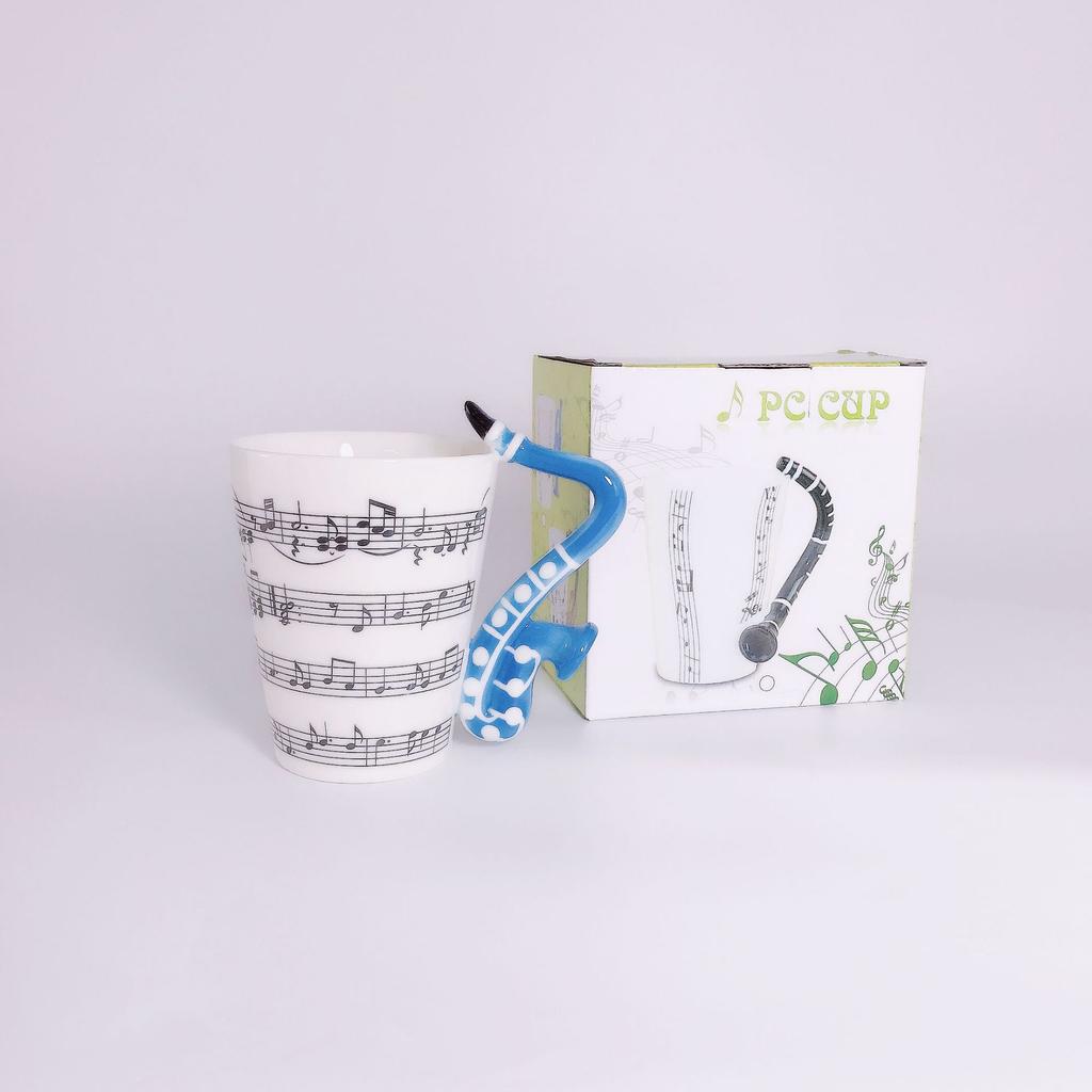 400L Musical Instrument Saxophone Water Cup Ceramic Cup