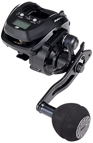AbuGarcia MAX DLC MHP-L Large Screen Digital Line Counter Left-Handed Reel Medium-Deep Groove High Gear Power Handle Model