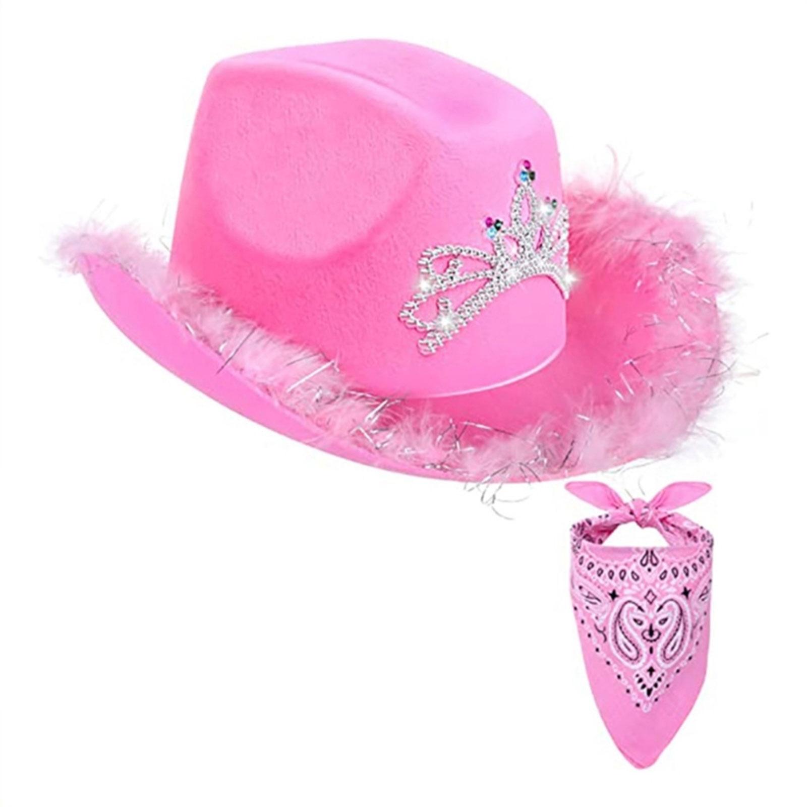 Cowboy Hat Glasses Bandana Bachelorette Bandanas Bridal Party Cowgirl Hat 1