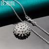 925 Sterling Silver Fireworks Pendant Necklace, Wedding Fashion Jewelry