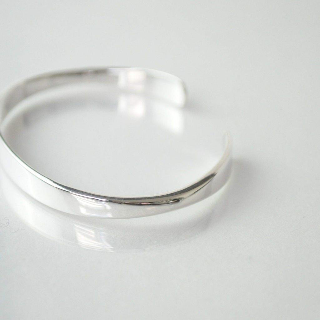 Silver 925 Basic Bangle [Ankh]