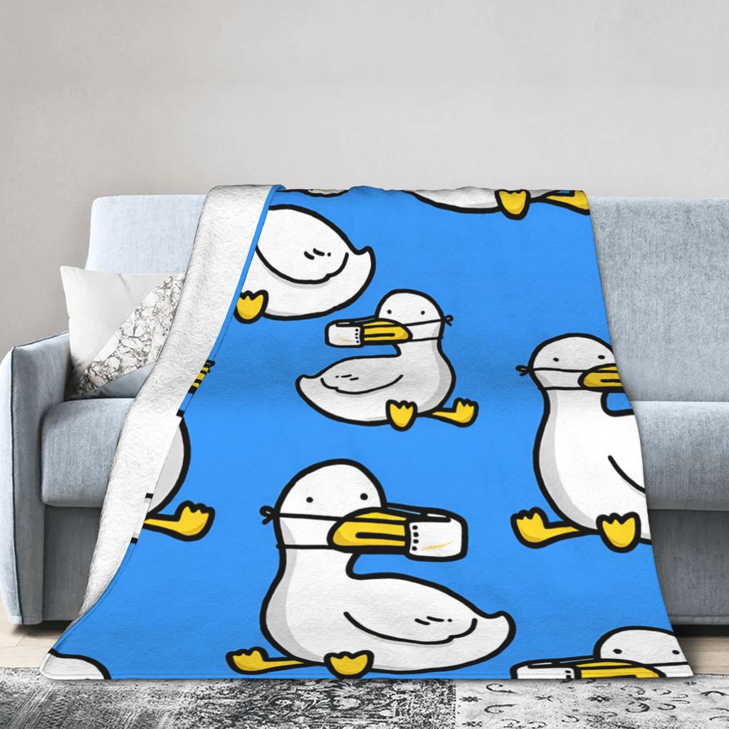 Cute Cartoon Duck Blanket Quality Super Soft Throw Blanket Winter Girls Boys Outdoor Funny Bedspread