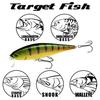 LUCKY CRAFT Pointer 100SSR Action Wobbling Freshwater Lake Bass Fishing Bait Blue Chart Jerkbait, Side-by-Side (128 Tiger)