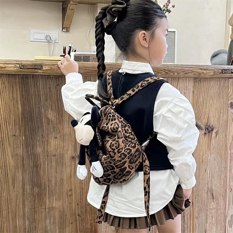 Kindergarten Primary School Students Schoolbag Cartoon Cute Little Mouse Doll Baby Backpack Children'S Backpack