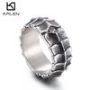 Punk Animal Nail Charm Ring for Men Stainless Steel 316L Matte Jewelry #9 #13 Dragon Body Finger Rings Trendy Anillos