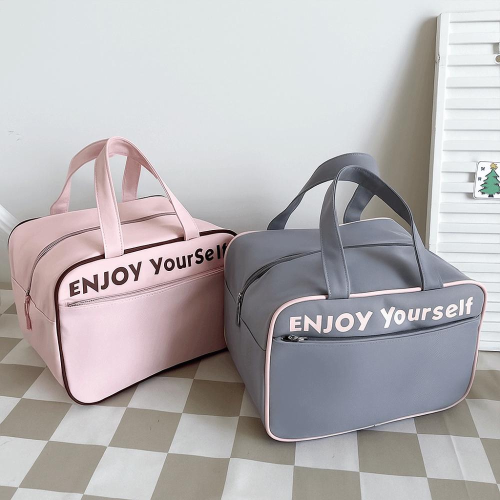 Nylon Insulated Bag Hand-held Insulated Bag Lunch Box Bag Student Lunch Bag  Office Worker