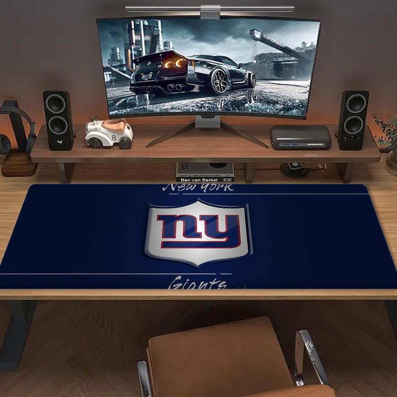 New York Giants Mouse Pad Large Gaming Table Cushion Nonslip Laptop Tablet Big Mousepad Xxl Mat Mini Pc Playmat With Lock Edge
