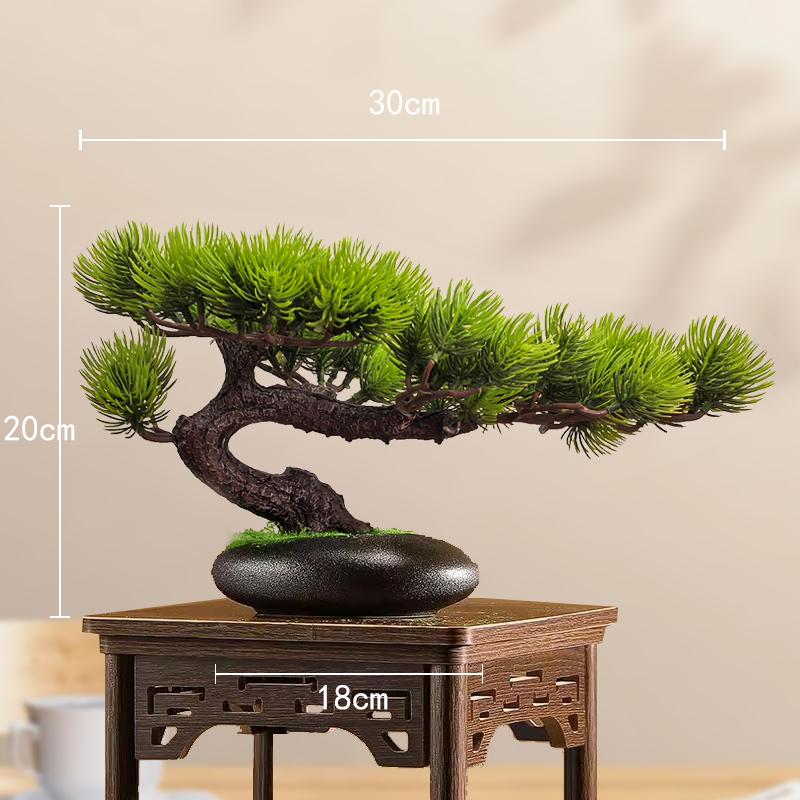 Simulation fake tree bonsai home living room Chinese sand table hotel porch landscaping decoration green plant ornaments