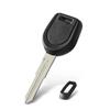 KEYYOU 10PCS New Transponder Car Key Shell Case For Mitsubishi Colt Outlander Mirage Pajero No Chip MIT11 MIT8 Blade
