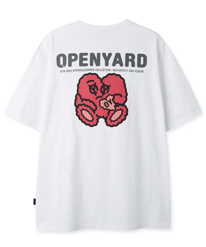 Opeunyadeu(Owai) Boucle Heart Tee - White