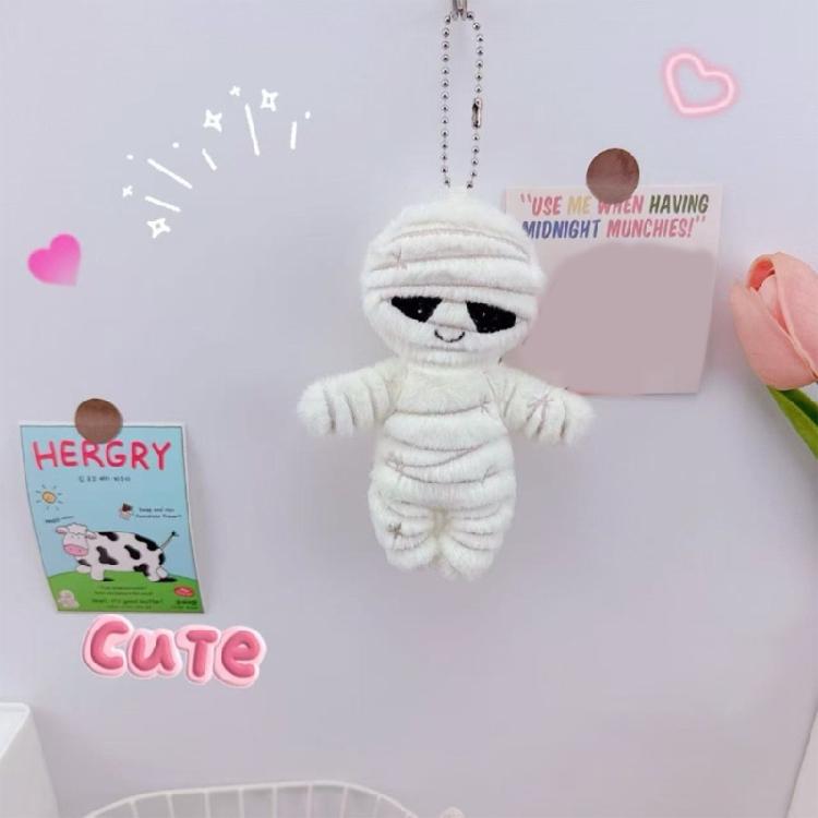 Plush Keychain Adorable Mummy Skeleton Styles Soft And Plush Decoration For Children Accessory