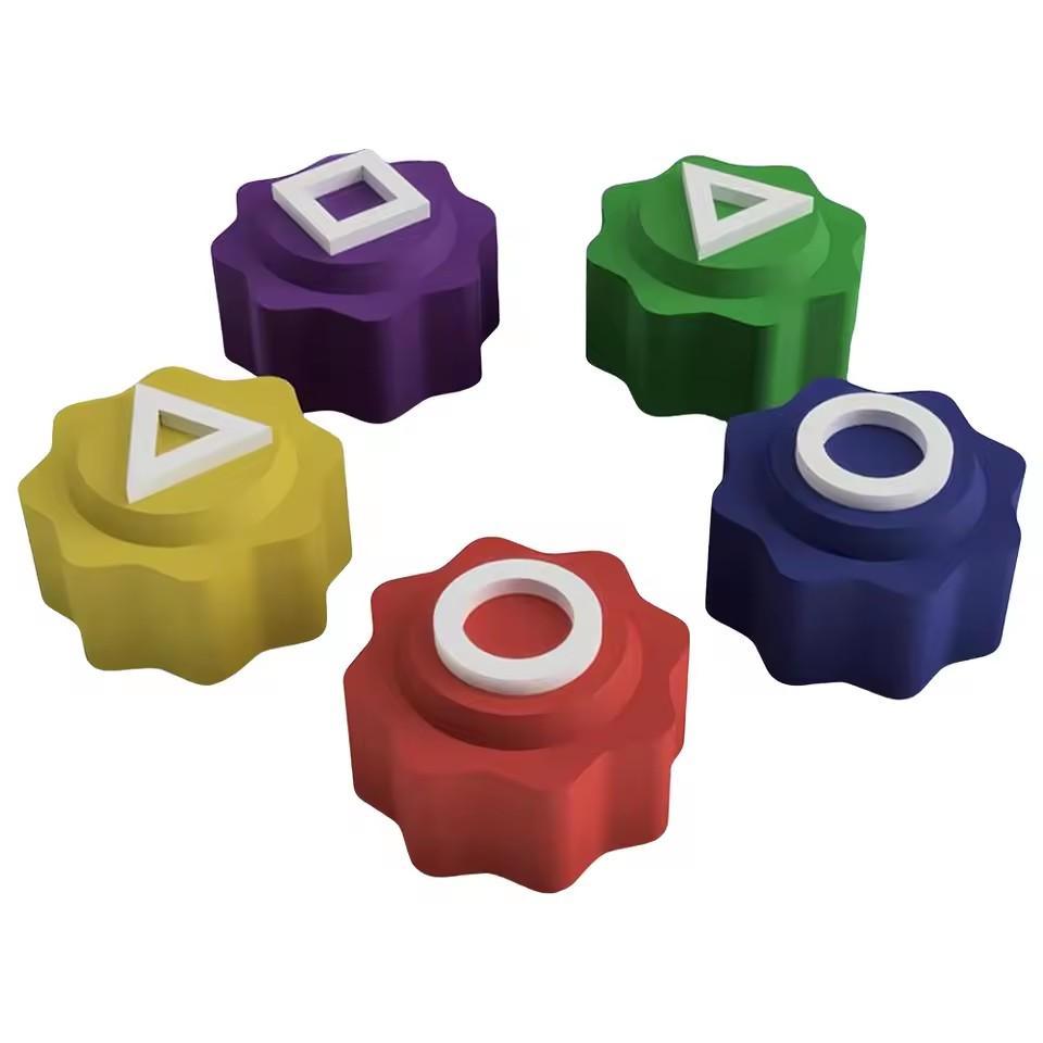 

Korean Folk Game Sets Dice Party Game Props Square Circle Triangle Family Party Game Props Korean Play Hot decor