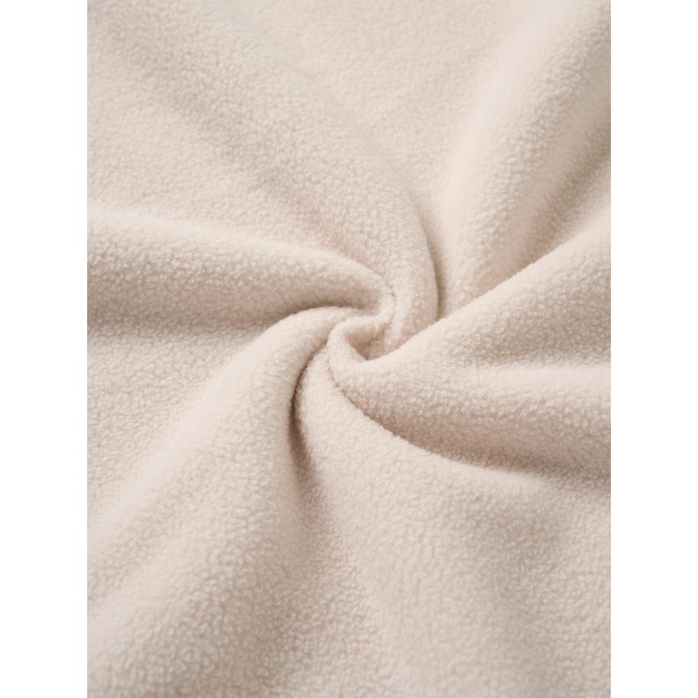 Daiso Fleece Hoodie M Ivory