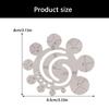 Stainless Steel Circle Template Round Leather Cutting Tool Corner Cutter for Measurement in Various Crafting Tasks
