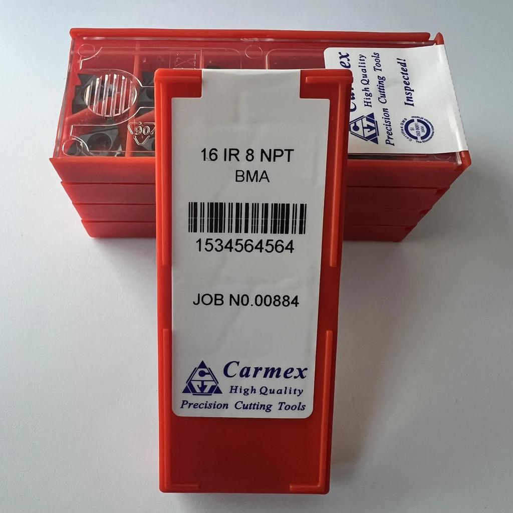 Original / 16IR8NPT BMA / Industrial indexable Carbide Inserts 10 Pcs