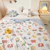 Cute Zoo Animals Print Quilt Bedspreads Children Adults Thin Comforter Summer Quilt Single Double Bed Air-Condition Bed Blanket