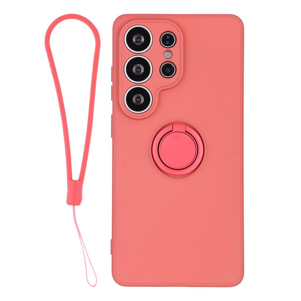 Für Samsung Galaxy S26 Ultra Silikonhülle mit Riemenring Ständer Handyhülle