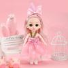 16cm BJD Puppe Mode Prinzessinnenpuppe Figur 1/12 Maßstab DIY Beweglich 13 Gelenke mit Kleidung und Schuhen Glückliches Mädchen Geschenk Kinderspielzeug