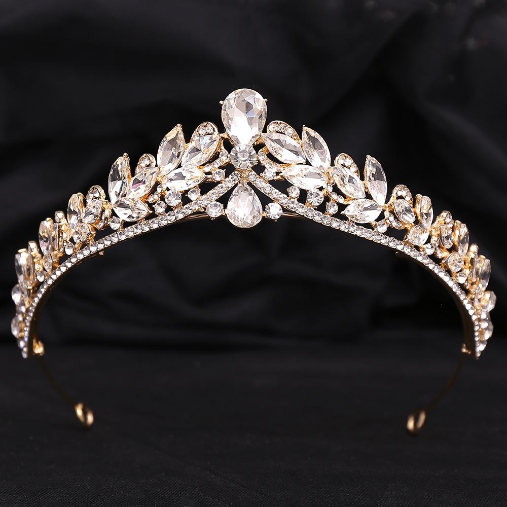 

Свадебная корона корейский кристалл элитные роскошные свадебные аксессуары для волос принцесса день рождения корона свадебное платье головной убор